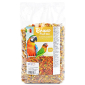 Pâtée Bravo Fruit Mix grossier pour perruches et perroquets 1kg - Bird-X