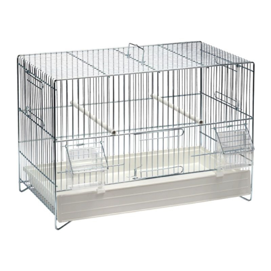 Cage Domus-Molinari 45cm Chromée - Idéale cage hôpital